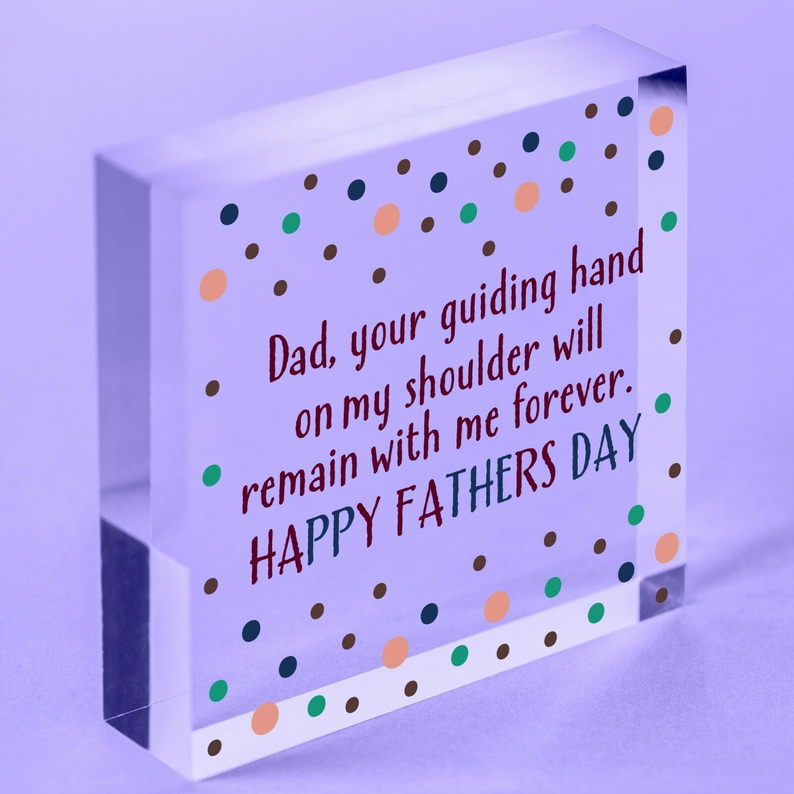 Special Dad Acrylic Block Birthday Gift FATHERS DAY Gift From Daughter