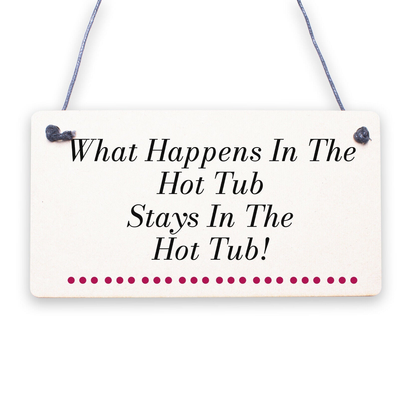 Hot Tub Novelty Funny Garden Hanging Wall Plaque Shed Jaccuzi Home Decor Sign