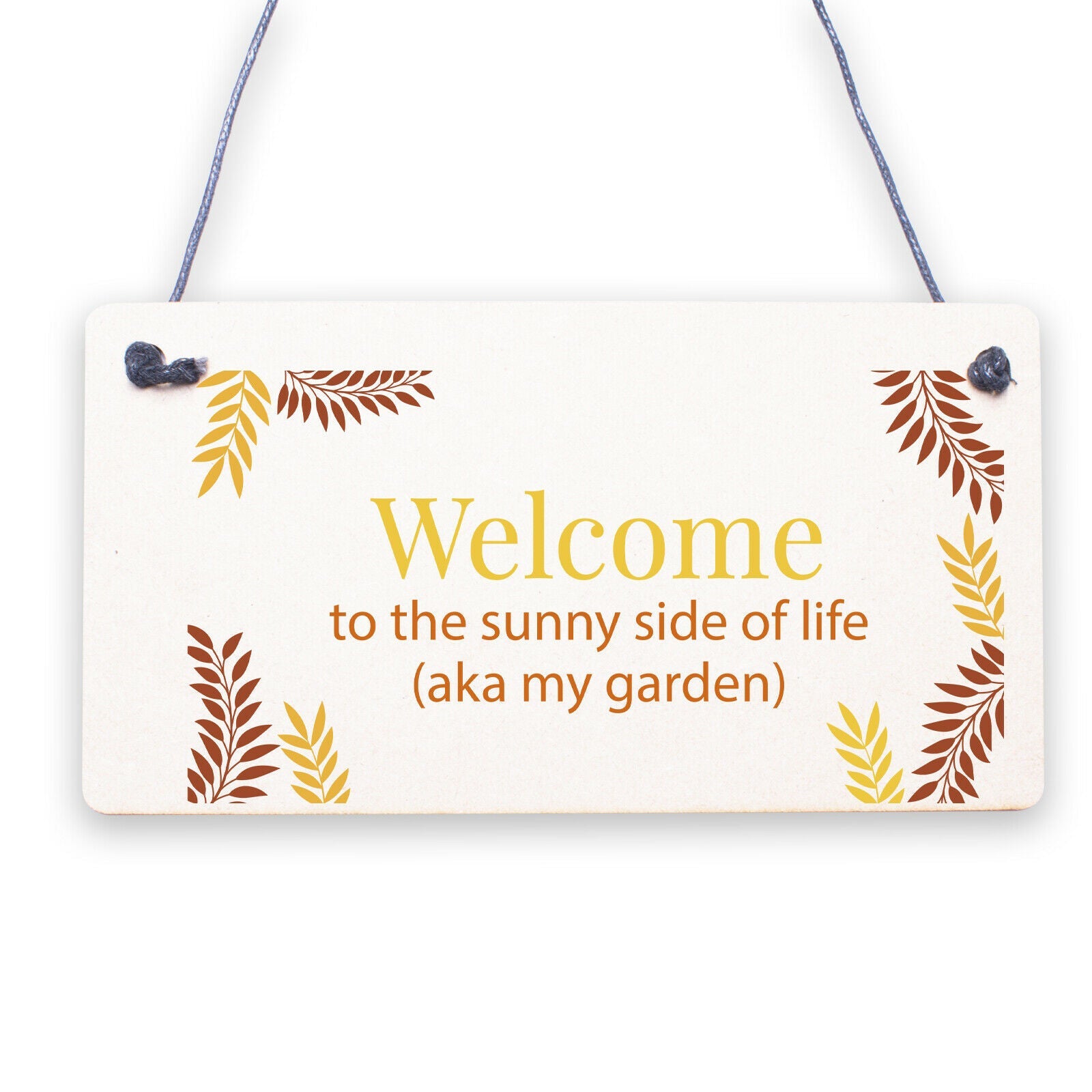 Welcome To My Garden Plaque Outdoor Shed Sign Novelty Chic Decor Friendship Gift