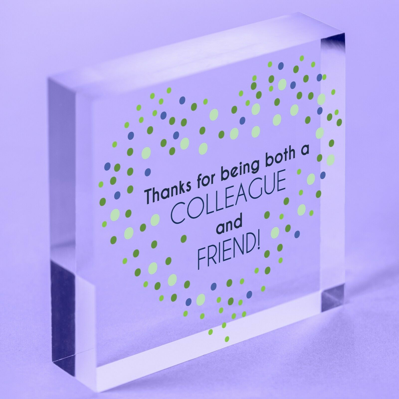 Best Friends Forever Friendship Sign Acrylic Block Thank You Birthday Gift