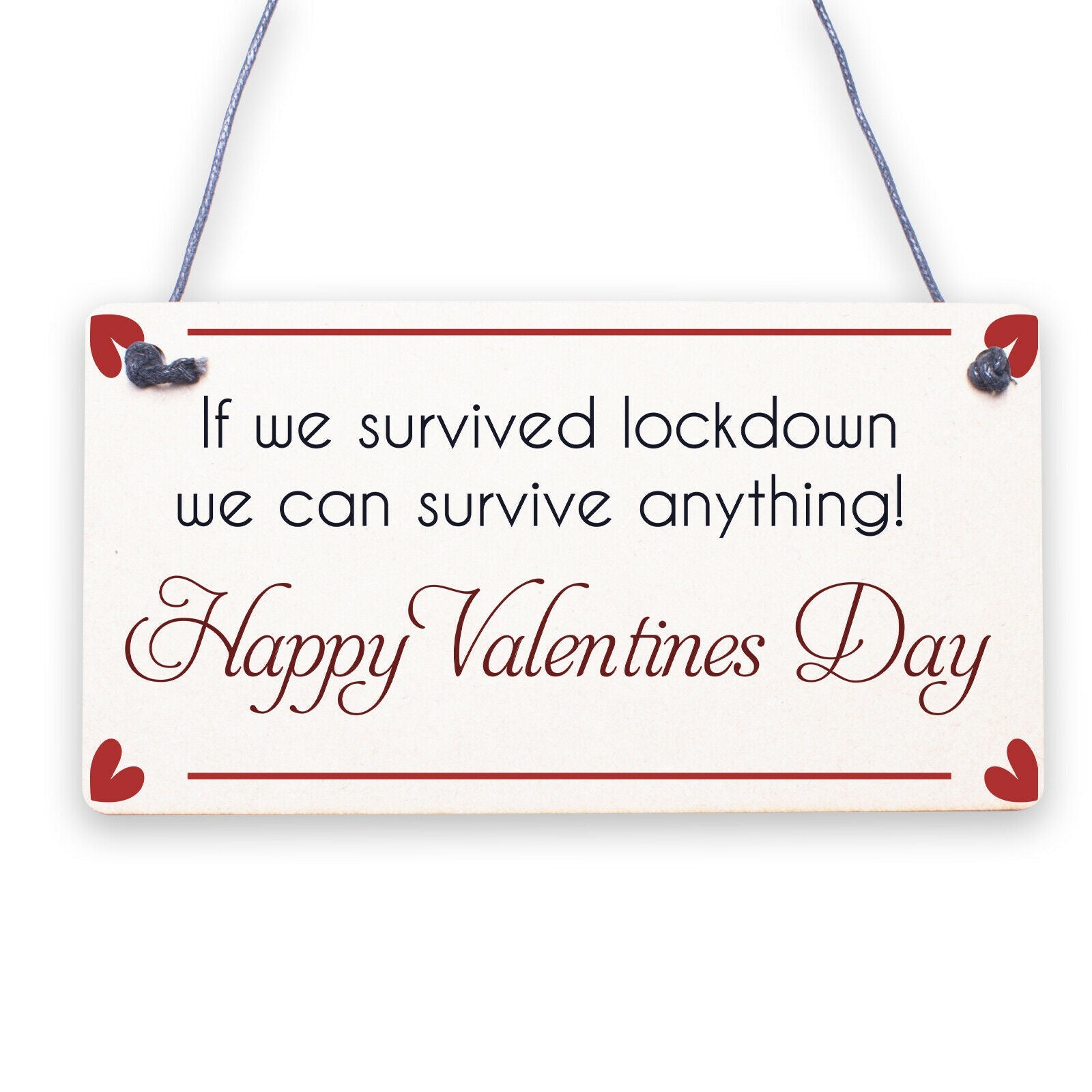 Valentines Day Lockdown Funny Card For Boyfriend Girlfriend Novelty Cards