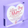 I Love You Mothers Day Gifts Mum Hanging Heart Plaque Sign For Birthday
