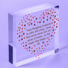 Soulmate I Love You Hanging Acrylic Block Valentines Day Gift Husband Wife Sign