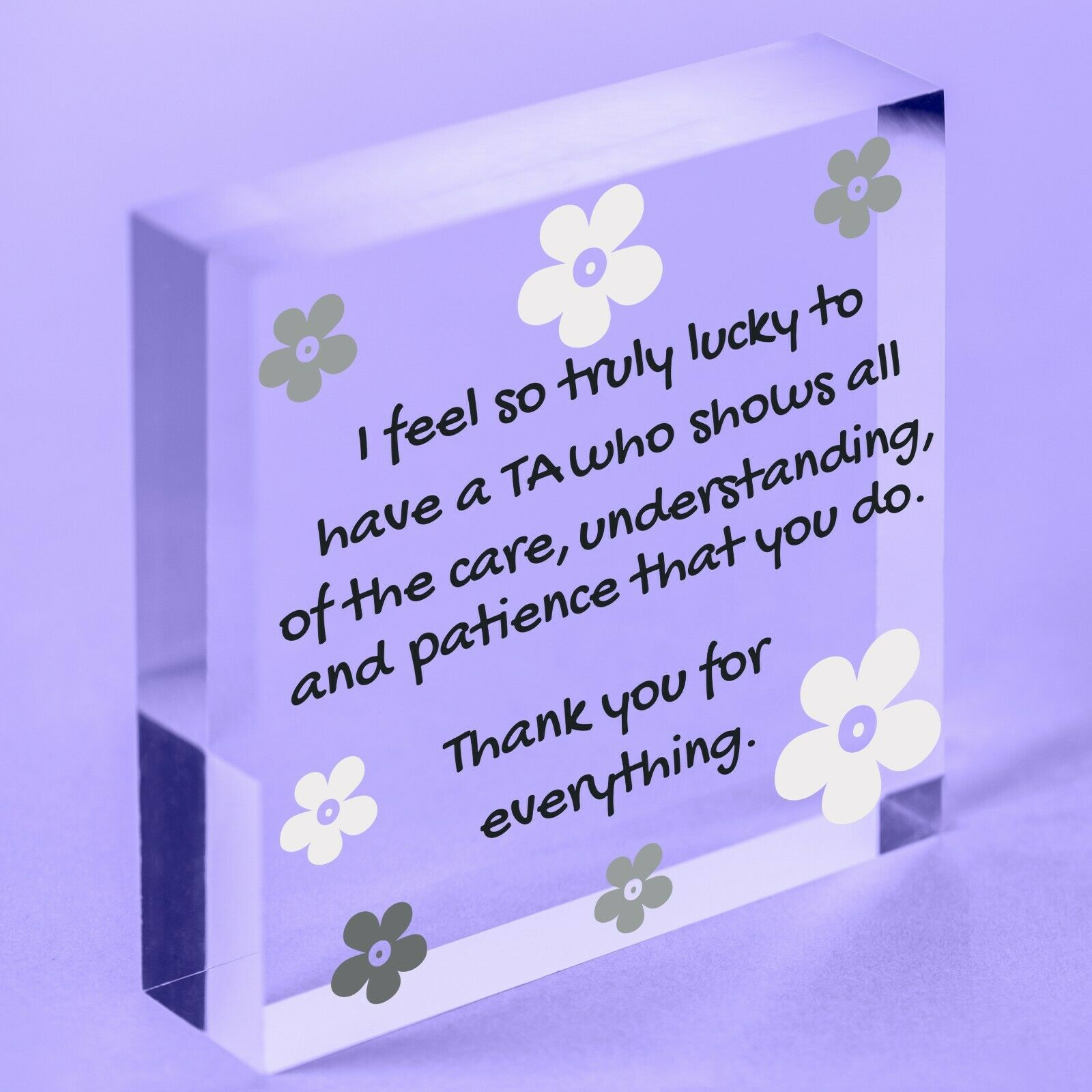 Amazing Teacher Teaching Assistant Leaving Gift Acrylic Plaque Thank You