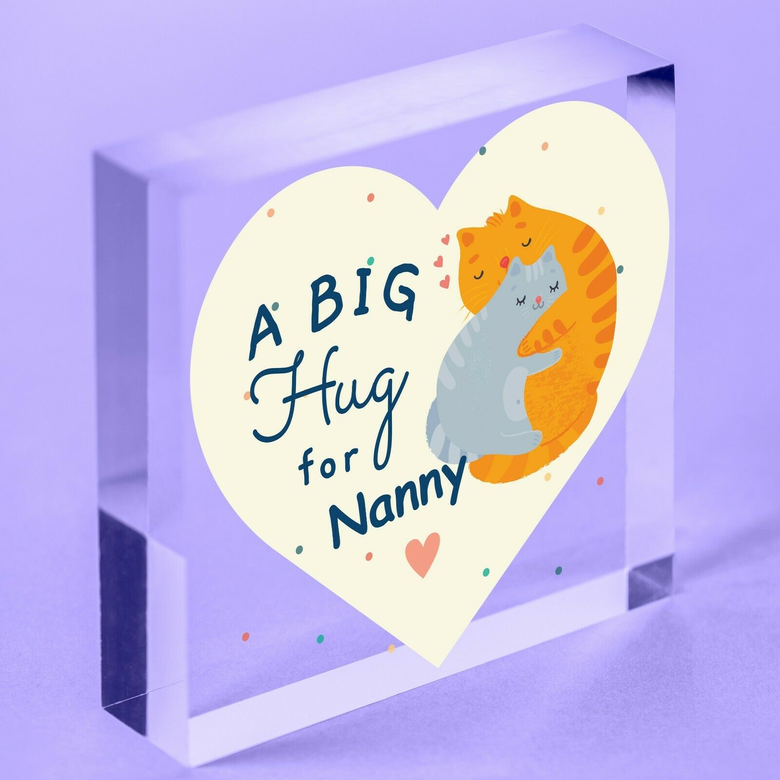 Big Hug For Nanny Heart Hanging Sign Christmas Decoration Friend Gift BFF