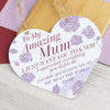 Mothers Day Gift Hanging Sign  Heart Sign Plaque Birthday