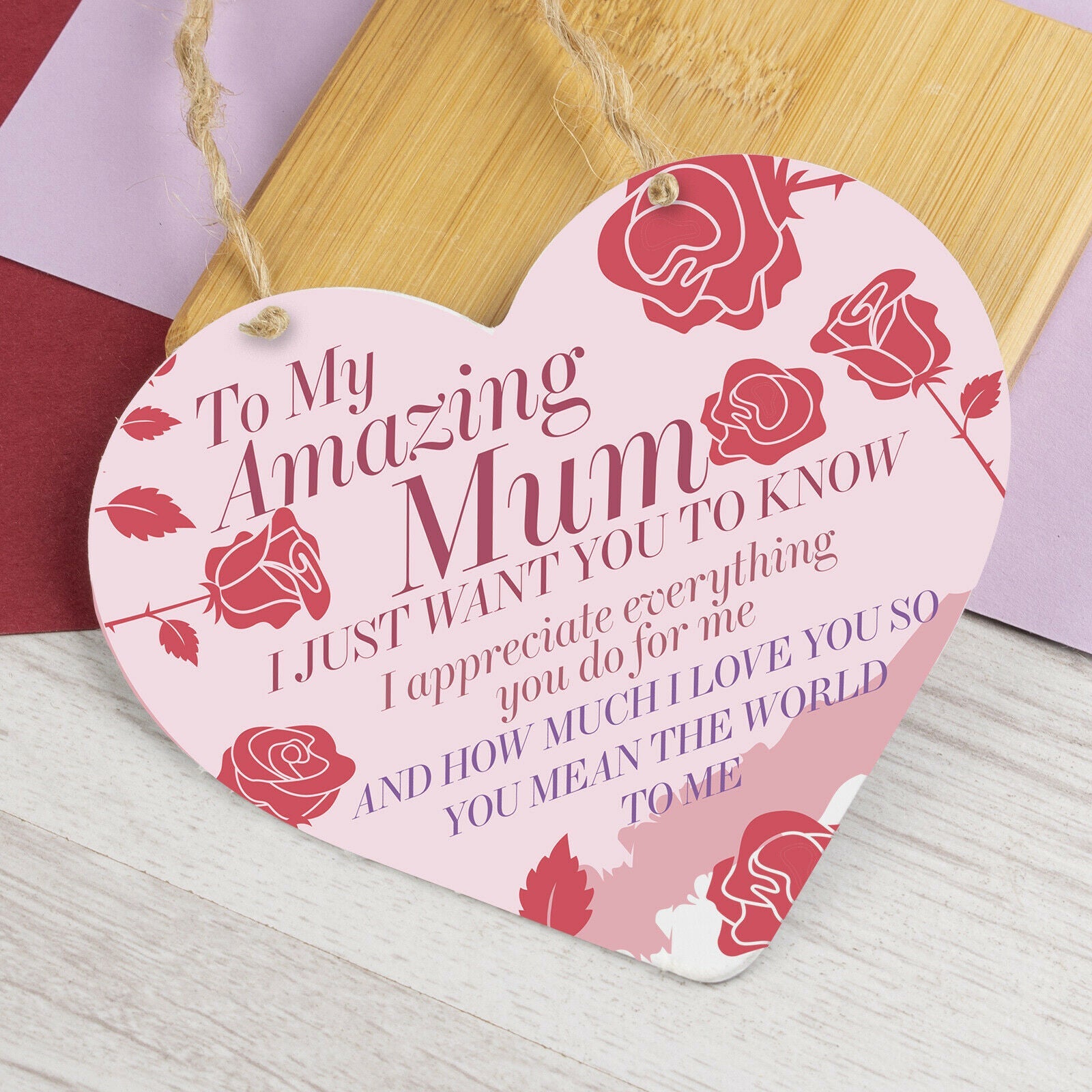Heart Plaque Mum Gifts For Mum Nan Nanny Mummy Granny Love