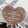 Birthday Friendship Best Friend Gift Wooden Heart Plaque Thank You Sign Keepsake