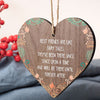 Best Friend Friendship Plaque Wooden Heart Thank You Christmas Birthday Gifts