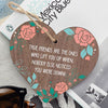 Cute Thank You Gift For Best Friend Birthday Xmas Wooden Heart Keepsake Gift