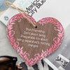 True Friendship Gift Best Friend Sign Handmade Wood Heart Chic Plaque Birthday