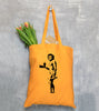 Banksy Themed Tote Bags - Orange