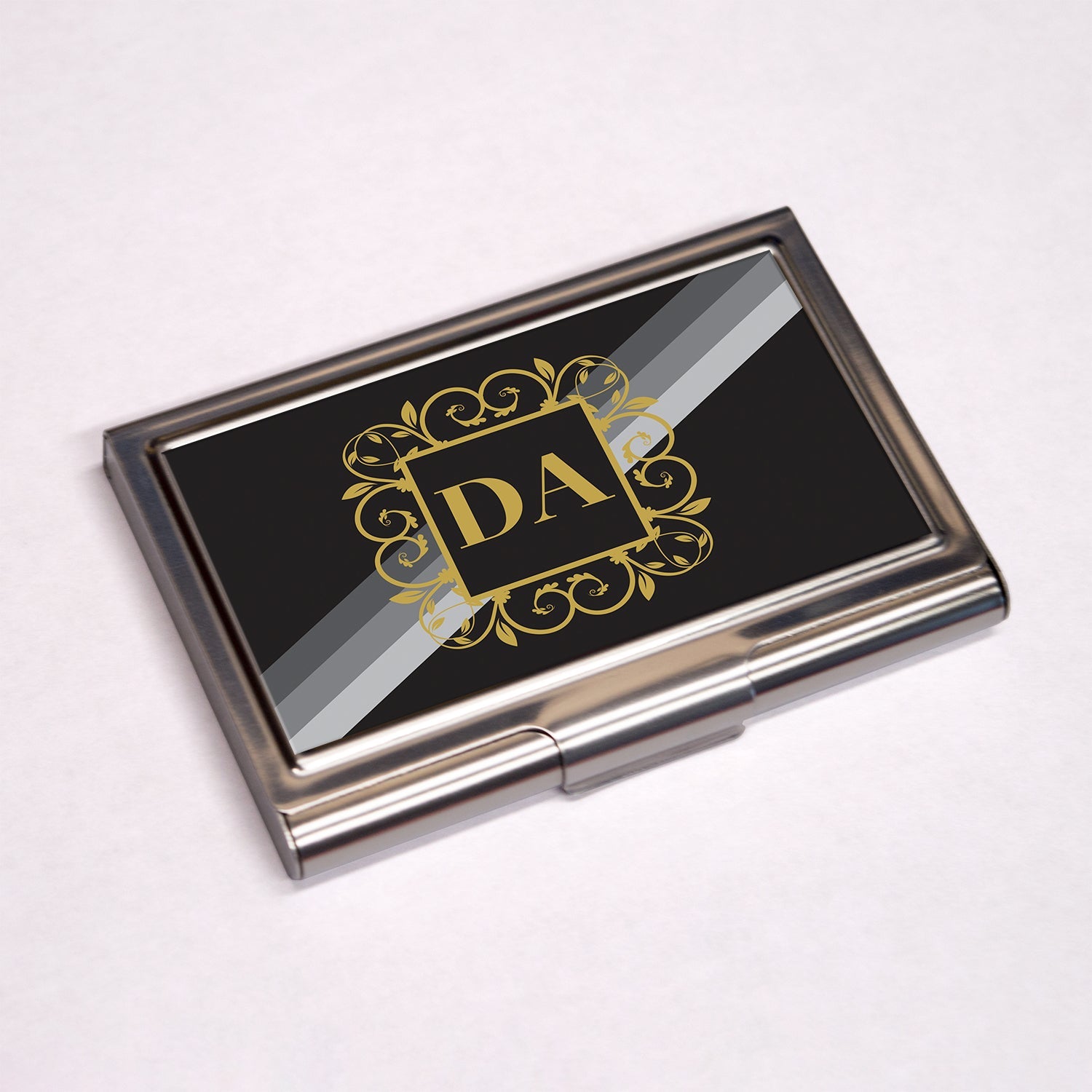 Personalised Business Card Holder - Black