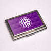 Personalised Business Card Holder - Purple