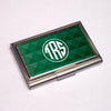 Personalised Business Card Holder Green