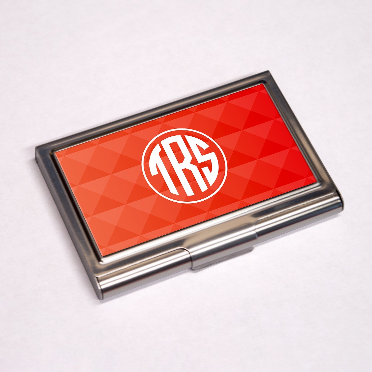 Personalised Business Card Holder - Red