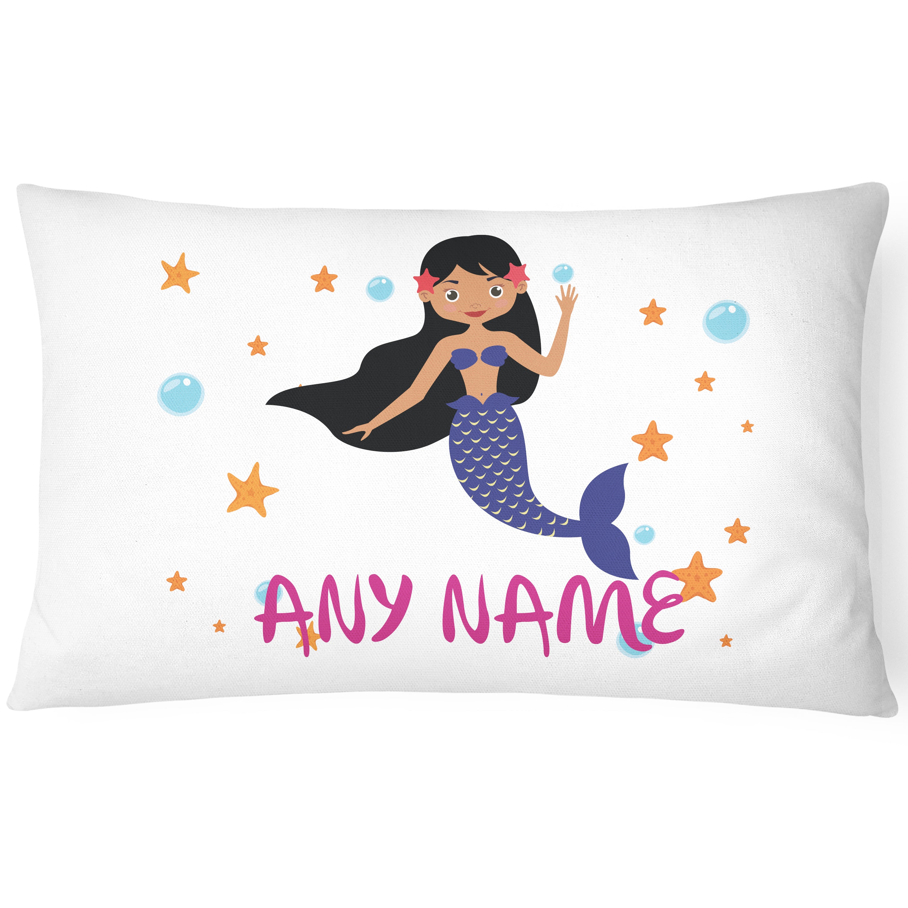 Personalised Mermaid Pillowcase - Blue
