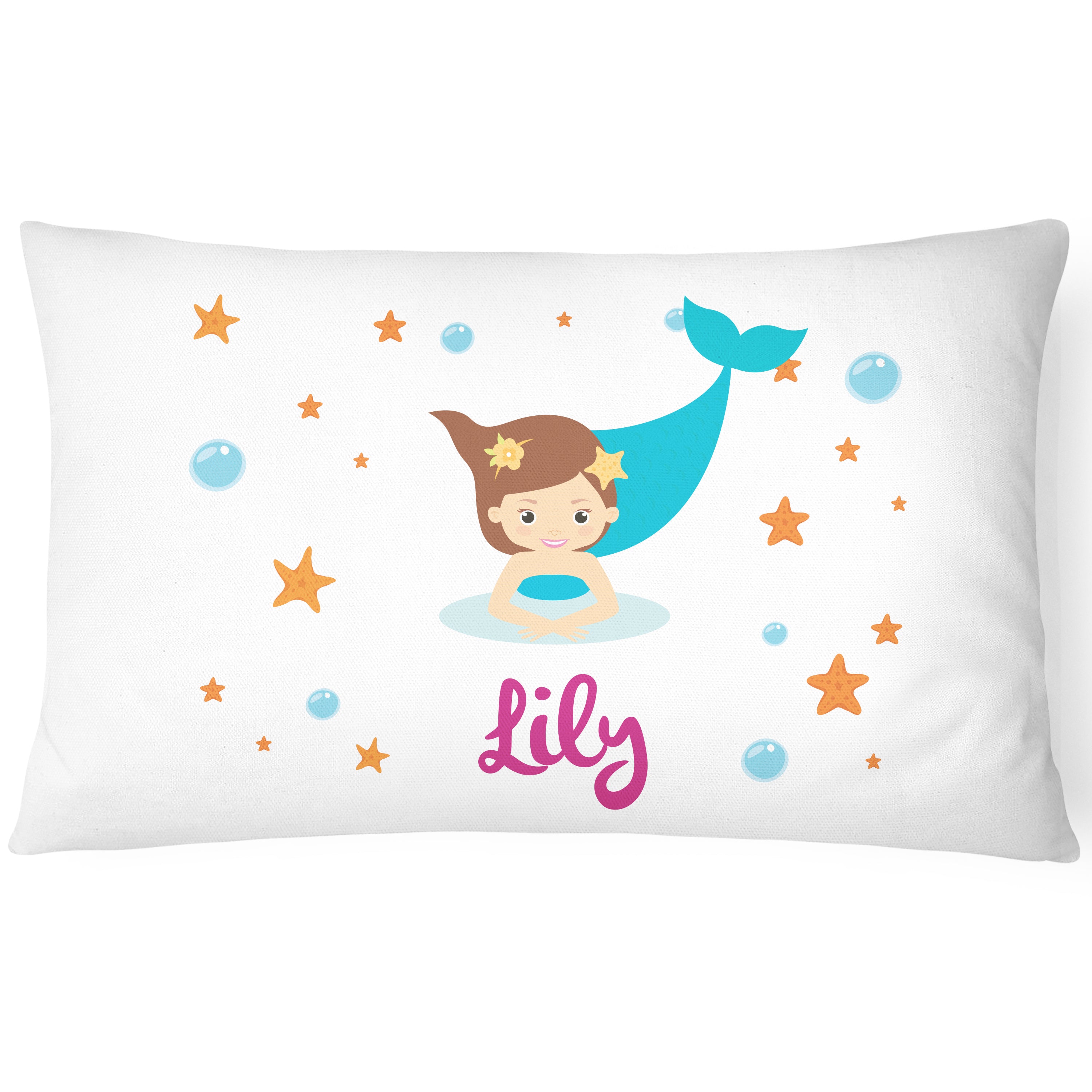 Personalised Mermaid Pillowcase - SWIM