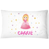 Load image into Gallery viewer, Personalised Princess Pillowcase - Pink Stars