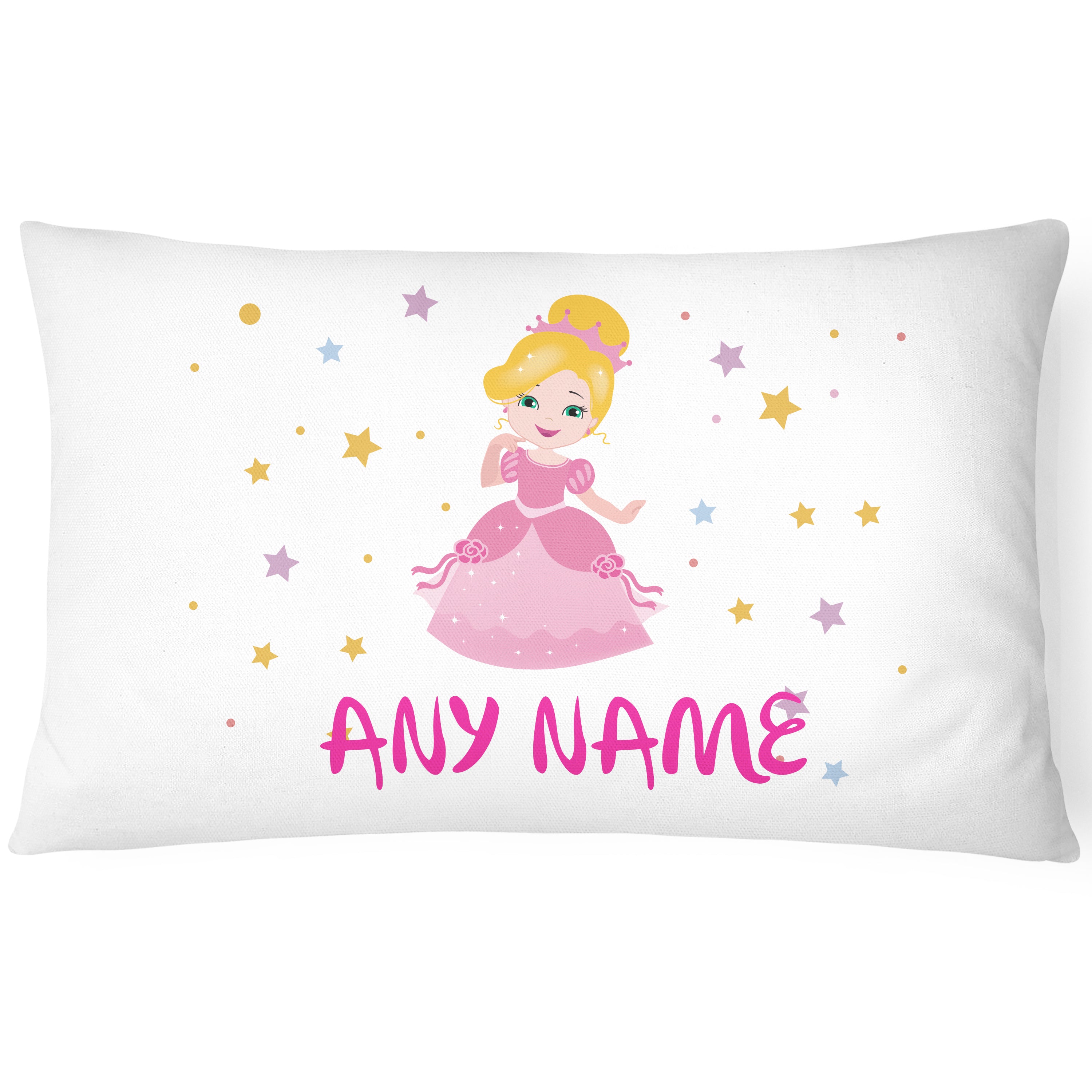 Personalised Princess Pillowcase - Pretty Pink