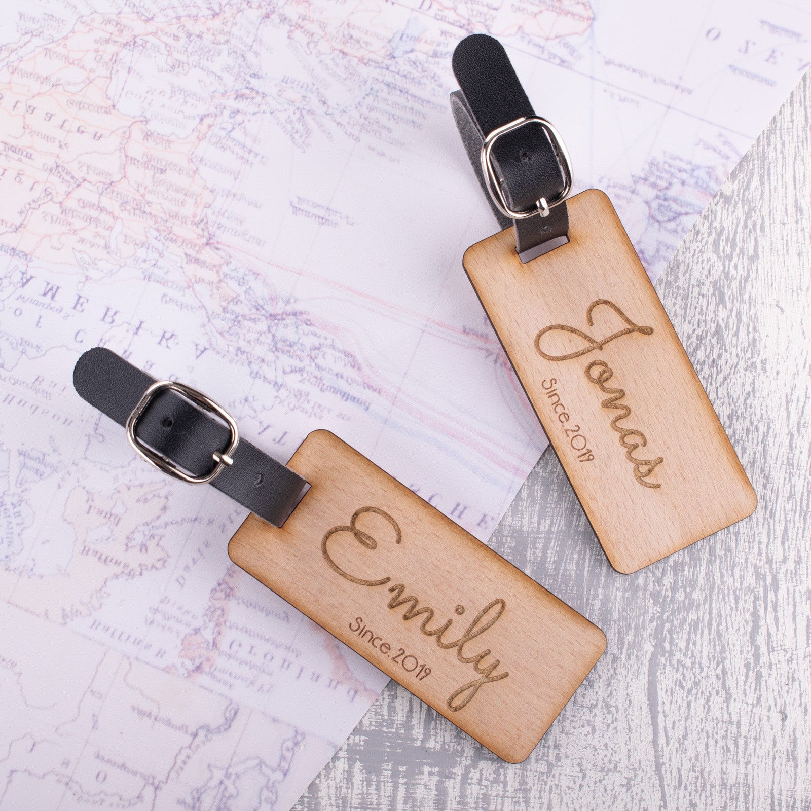 Personalised Wooden Luggage Tag - WLT-115
