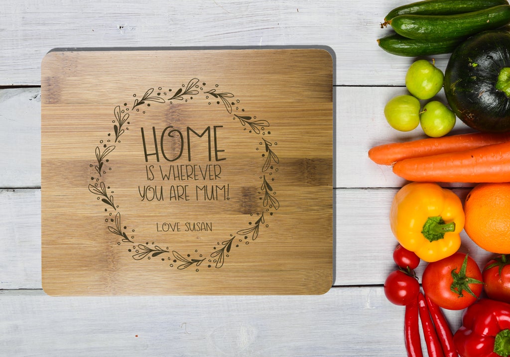 Personalised Bamboo Long Serving or Cutting Board - Perfect Gift - Chef Here