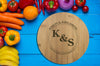 Personalised Bamboo Serving or Cutting Board - Round - Just Eat It!