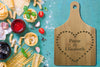 Personalised Bamboo Serving or Cutting Board with handle - Cheesecake?