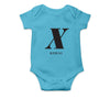 Personalised White Baby Body Suit Grow Vest - Initial
