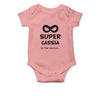 Personalised White Baby Body Suit Grow Vest   Super Hero