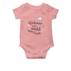 Personalised White Baby Body Suit Grow Vest - Clouds