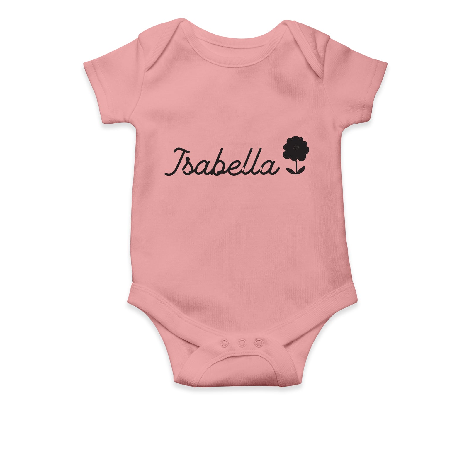 Personalised White Baby Body Suit Grow Vest - Daisy