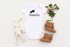 Load image into Gallery viewer, Personalised White Baby Body Suit Grow Vest - Double Heart
