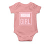 Personalised White Baby Body Suit Grow Vest - Go Girl