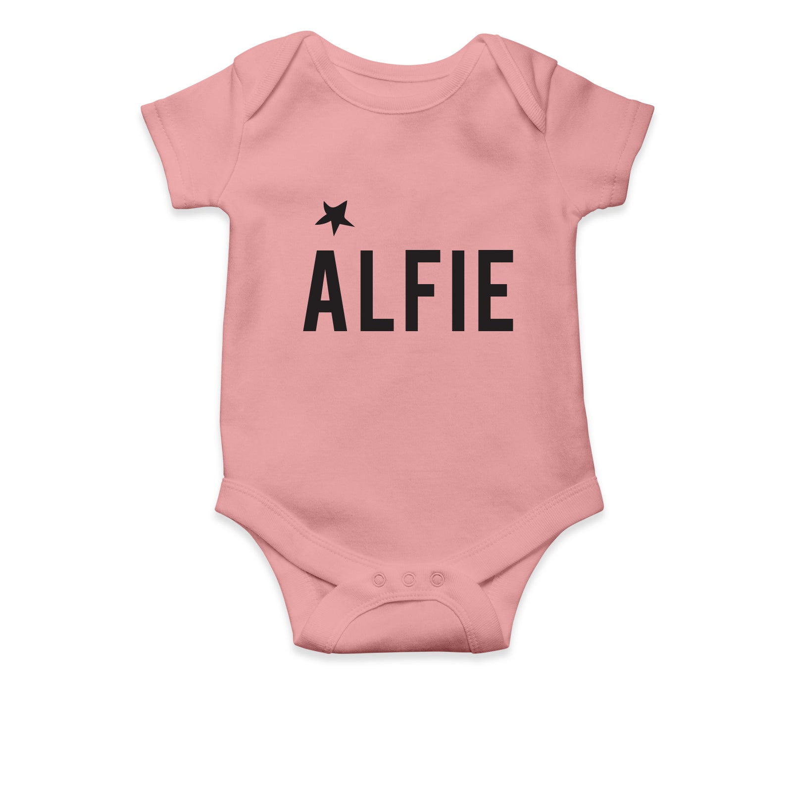Personalised White Baby Body Suit Grow Vest - A Star