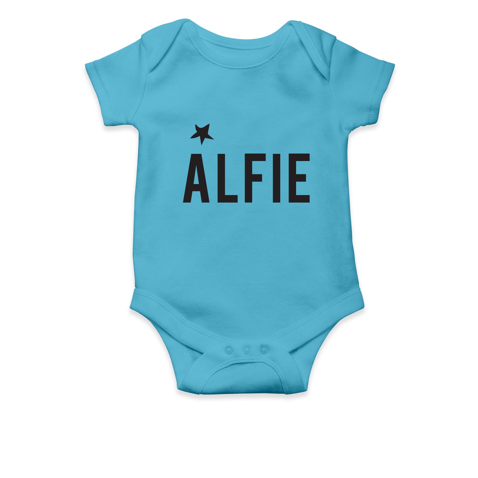 Personalised White Baby Body Suit Grow Vest - A Star