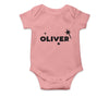 Personalised White Baby Body Suit Grow Vest - Wands