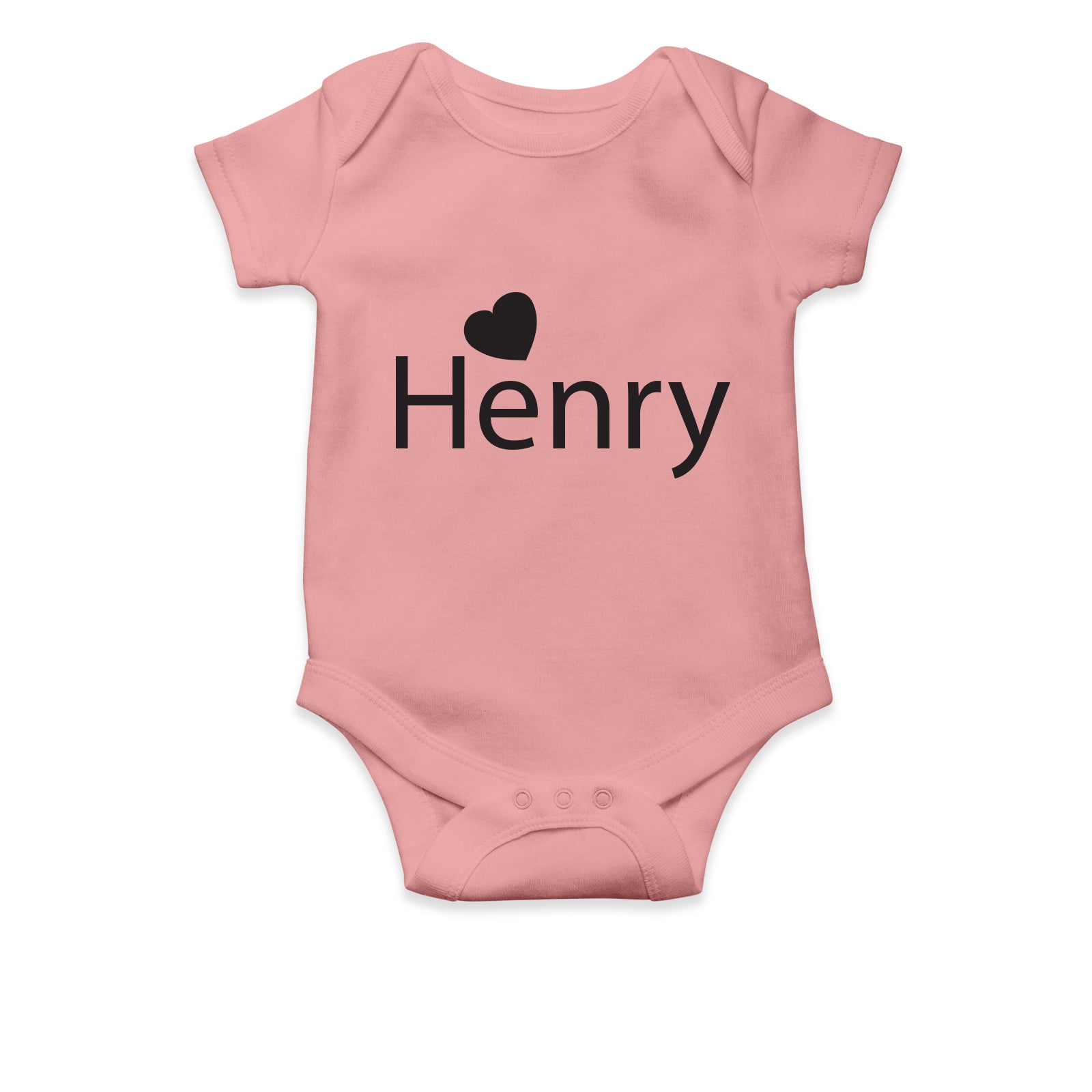 Personalised White Baby Body Suit Grow Vest - Love Heart!