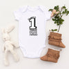 Personalised White Baby Body Suit Grow Vest - Big 1