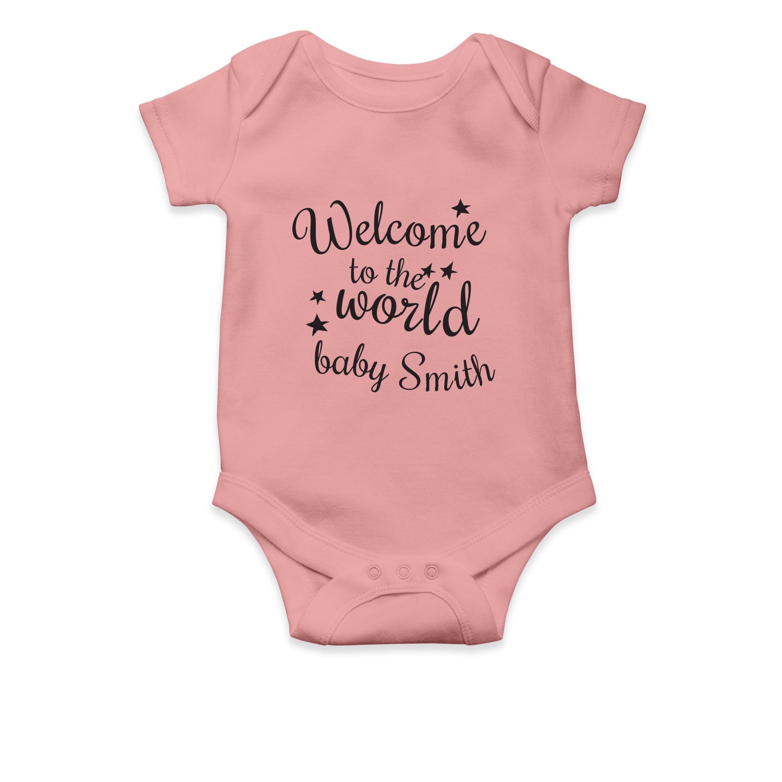 Personalised White Baby Body Suit Grow Vest - Welcome Little Baby