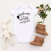 Personalised White Baby Body Suit Grow Vest - Welcome Little one!