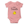 Personalised White Baby Body Suit Grow Vest - Ducky