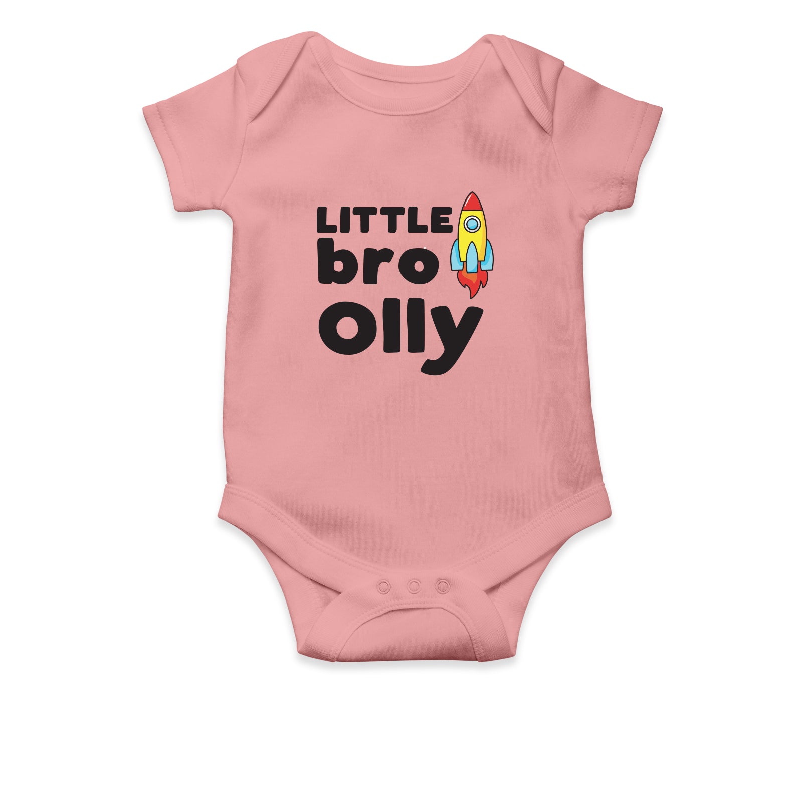 Personalised White Baby Body Suit Grow Vest - Rocket