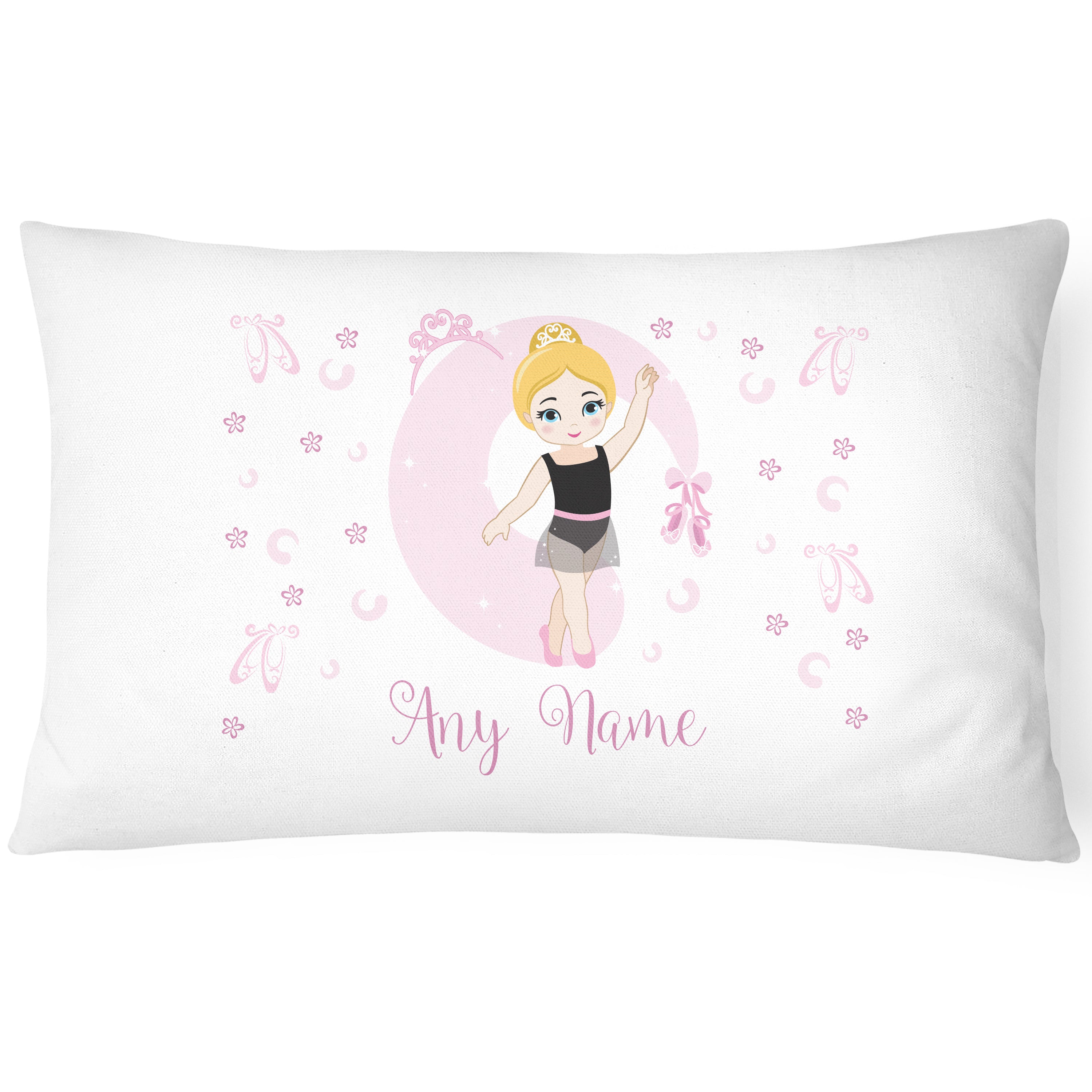 Ballerina Children's Pillowcase - Personalise with Any Name Cute