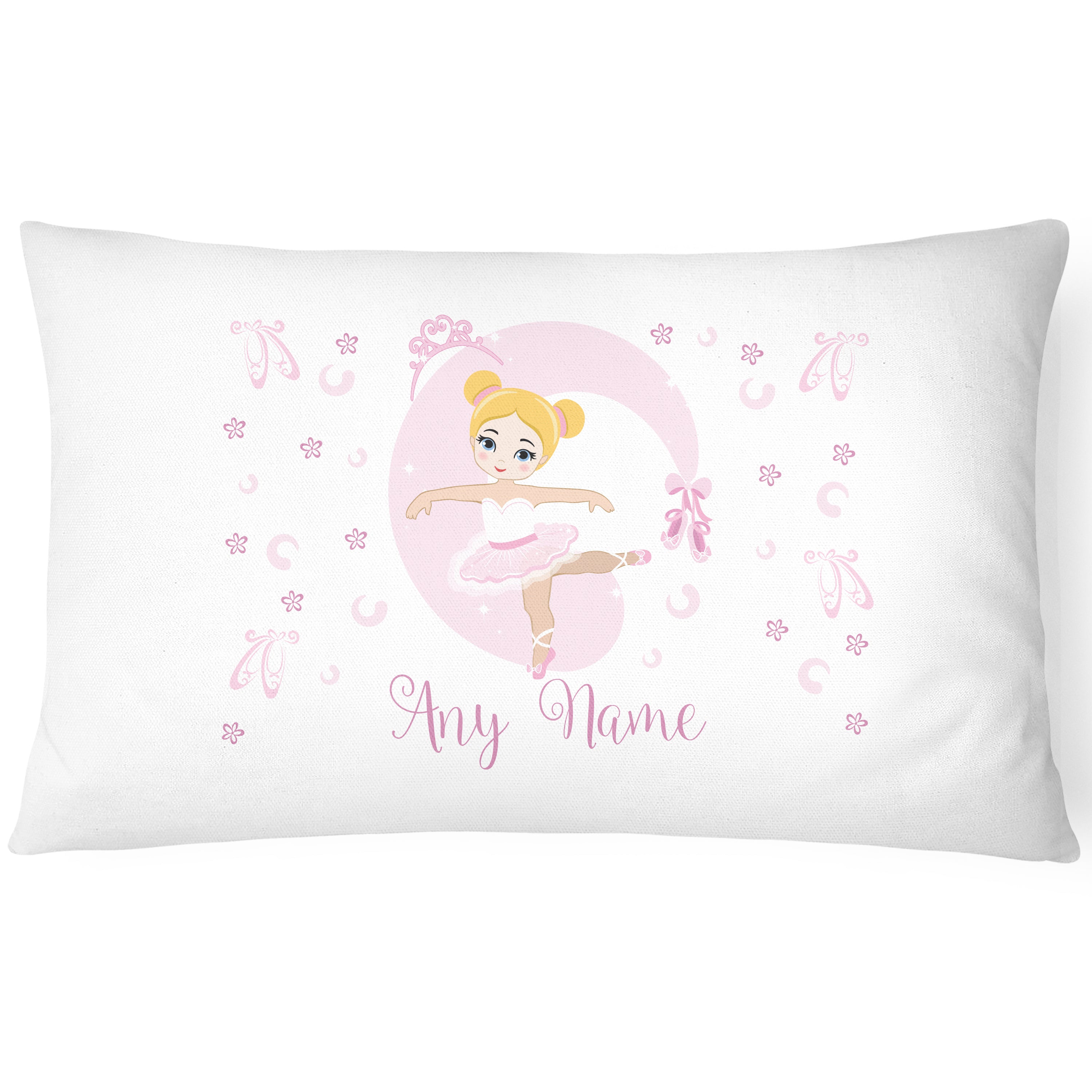 Ballerina Children's Pillowcase - Personalise with Any Name - Sweet