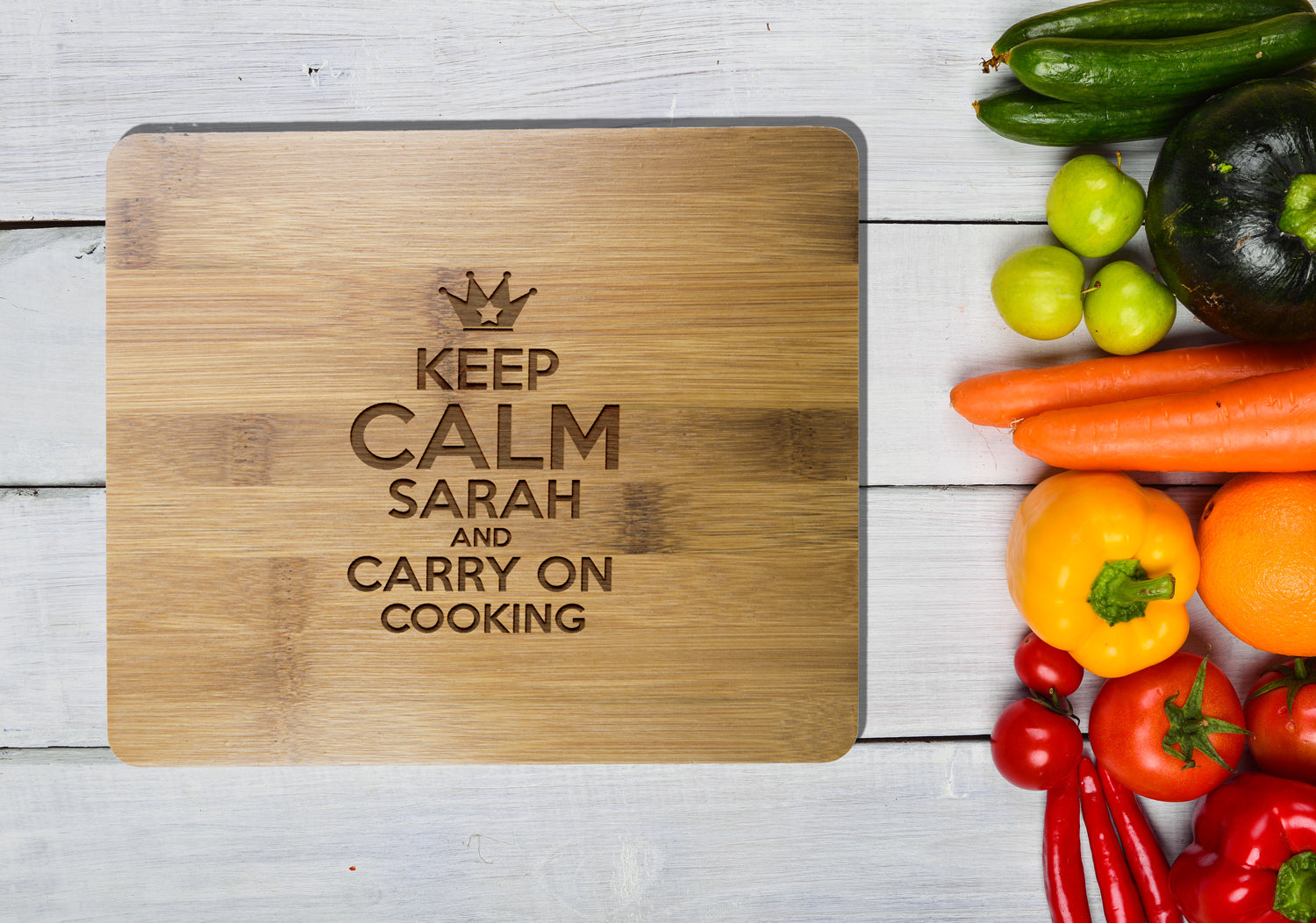 Personalised Bamboo Serving or Cutting Board - Rectangle - The Best Food Around