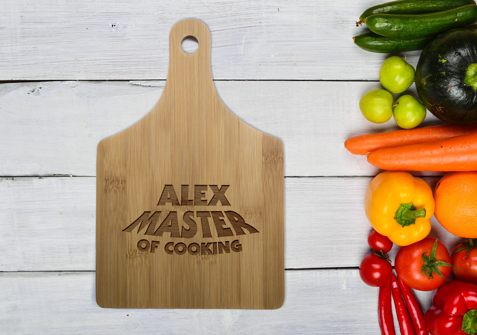 Personalised Bamboo Long Serving or Cutting Board - Perfect Gift - Dessert Time!