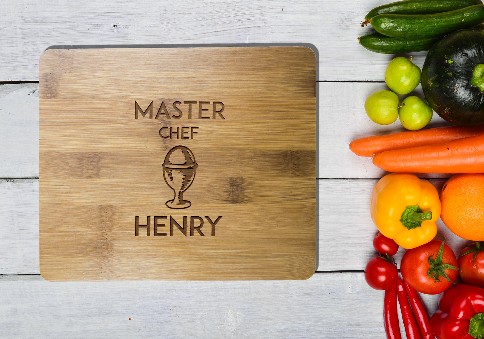 Personalised Bamboo Serving or Cutting Board - Rectangle - The Eatery!