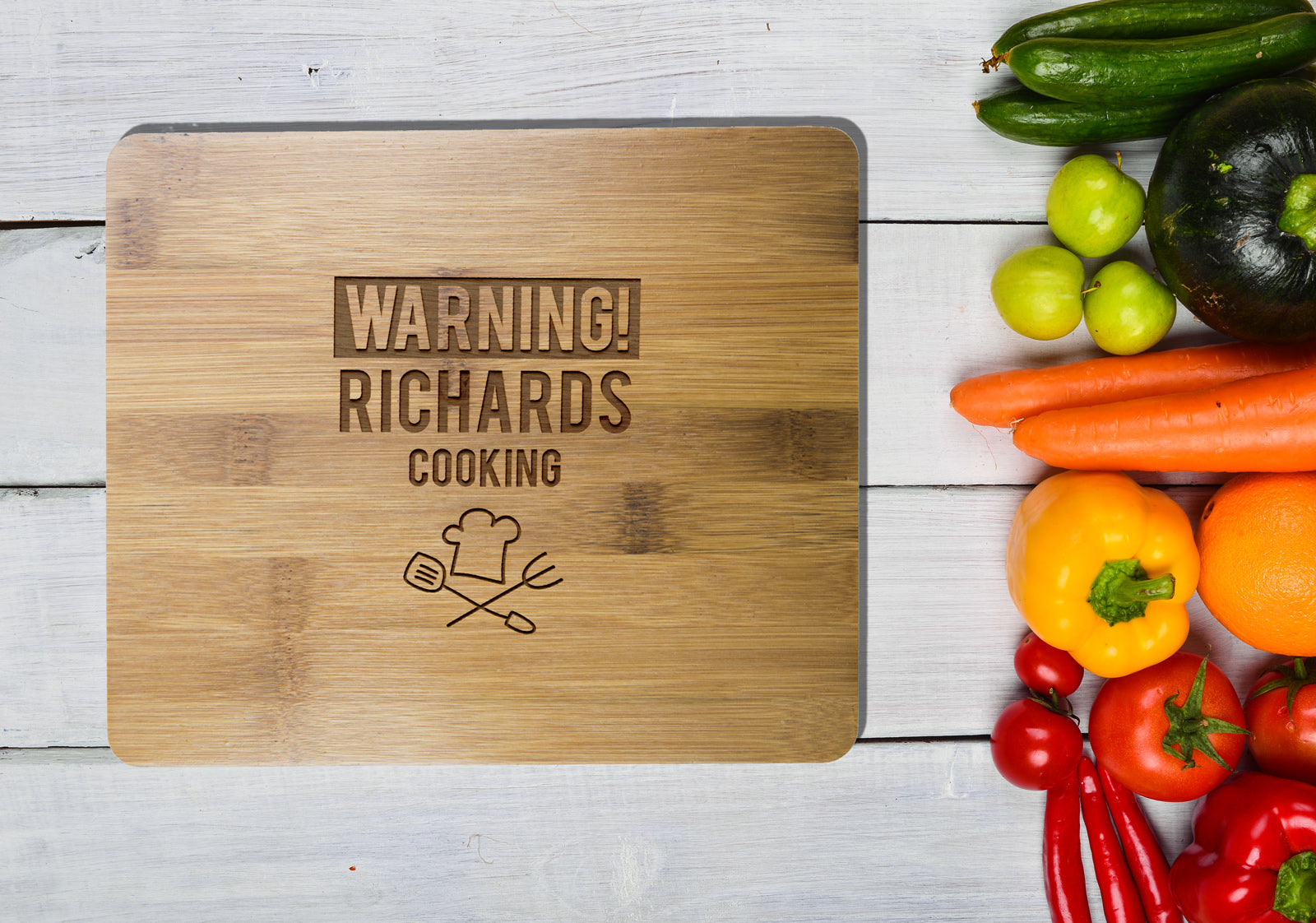 Personalised Bamboo Serving or Cutting Board - Rectangle - Eatery