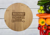 Personalised Bamboo Serving or Cutting Board - Round - Baking Life